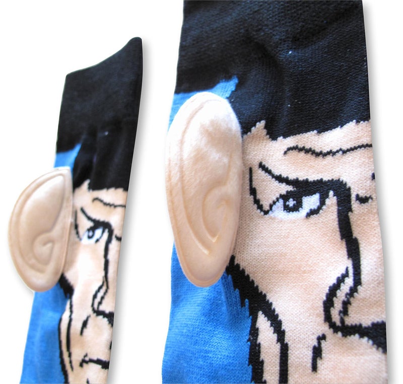 Star Trek Spock with Ears Crew Socks, Blue, Sock Size 10-13, Shoe Size 6-12 - Image 3